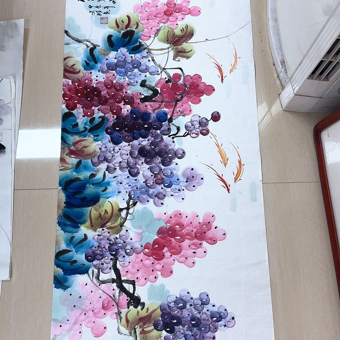 国画国画作品展。国画