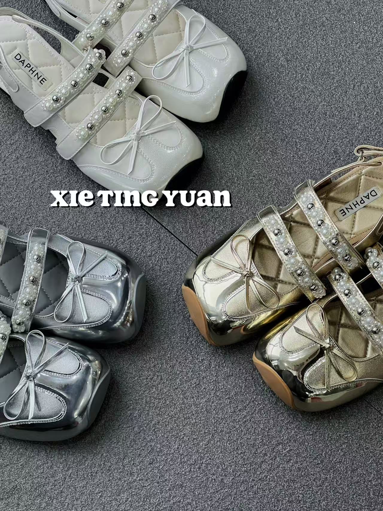 微瑕金属感美学芭蕾风玛丽珍凉鞋4178