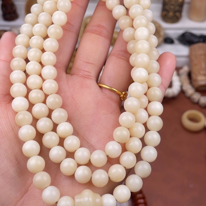 驼骨手串/手链骆驼骨圆珠0.8