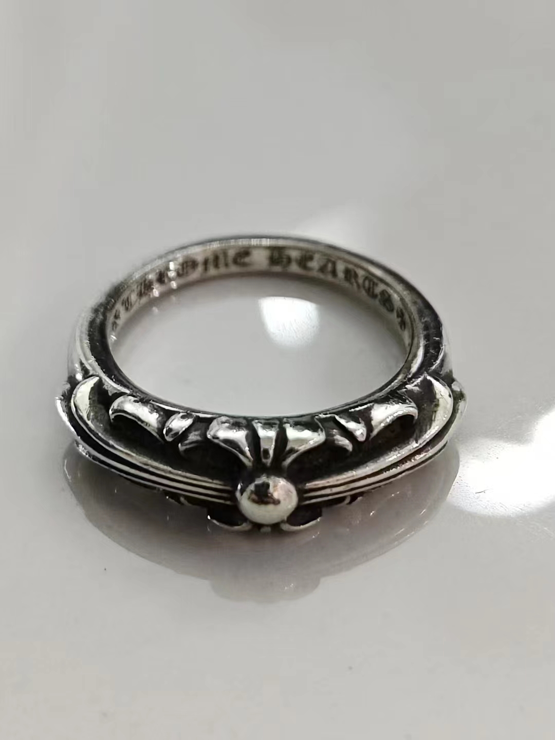 99新 Chrome Hearts/克罗心 6.5码 窄十字花baby classic戒指