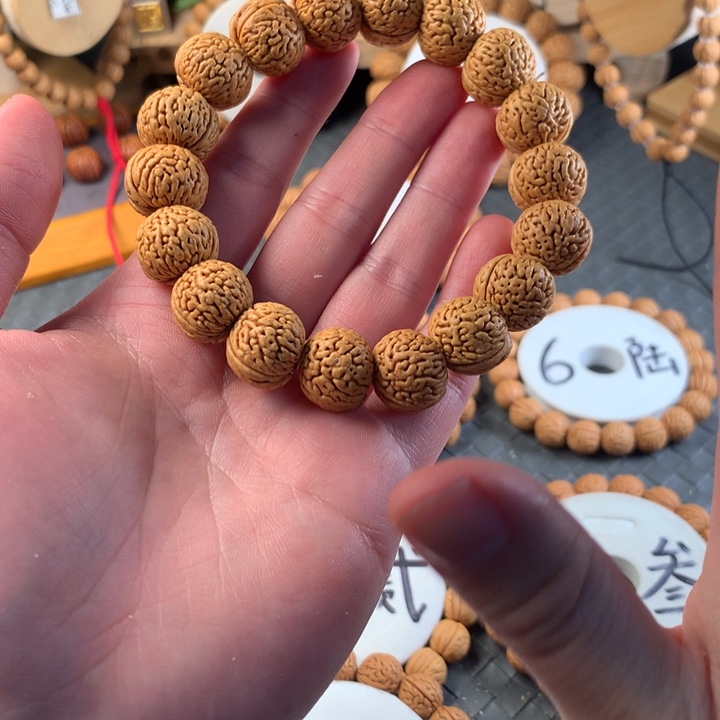 手串桃核龙鳞苹果圆