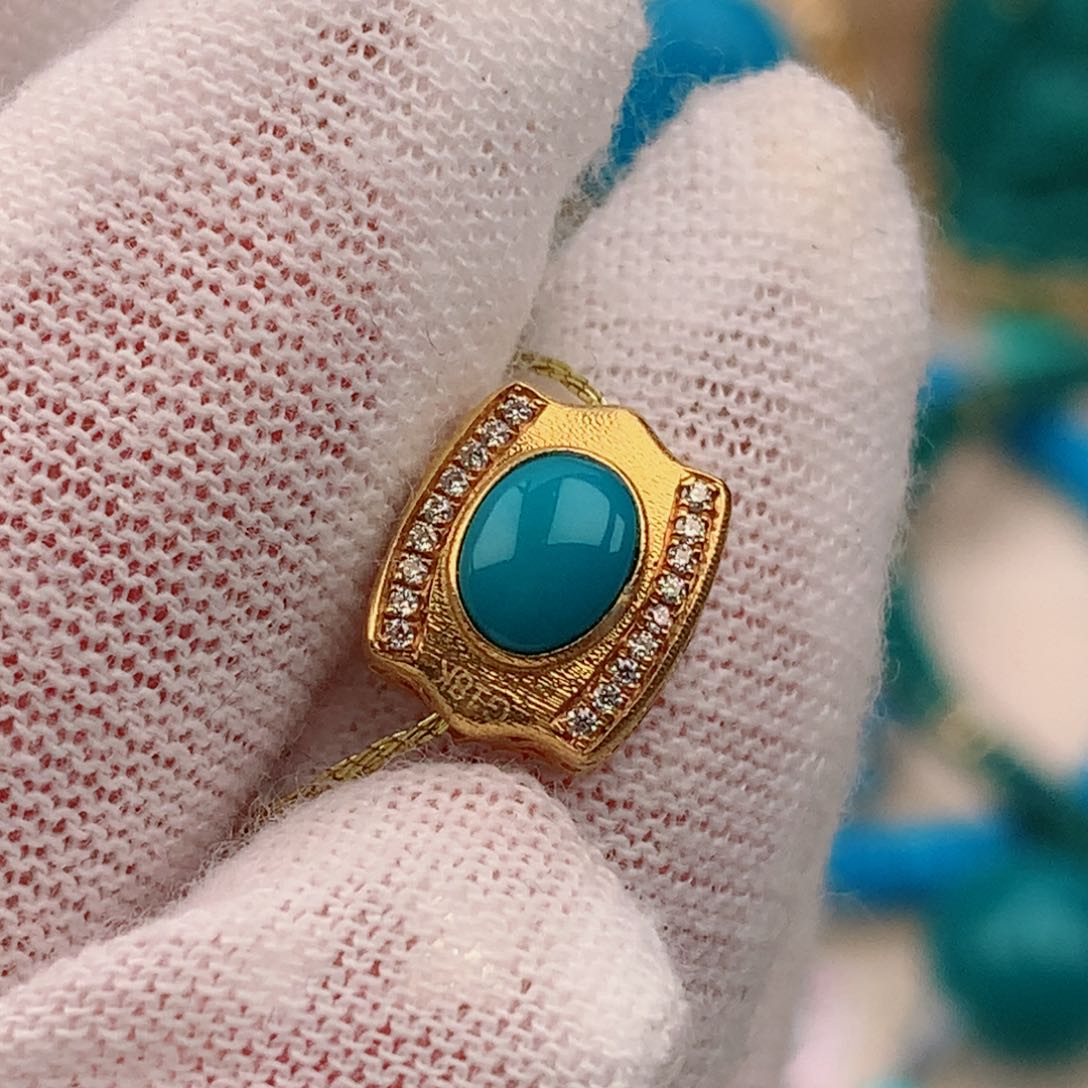 【闪购商品】绿松石配饰18K金镶嵌