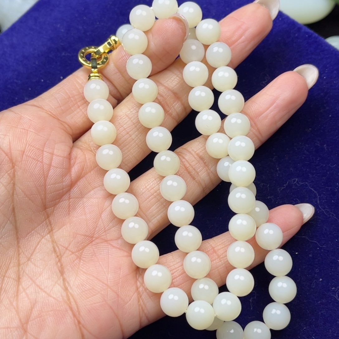 项链未镶嵌和田玉瓷***3