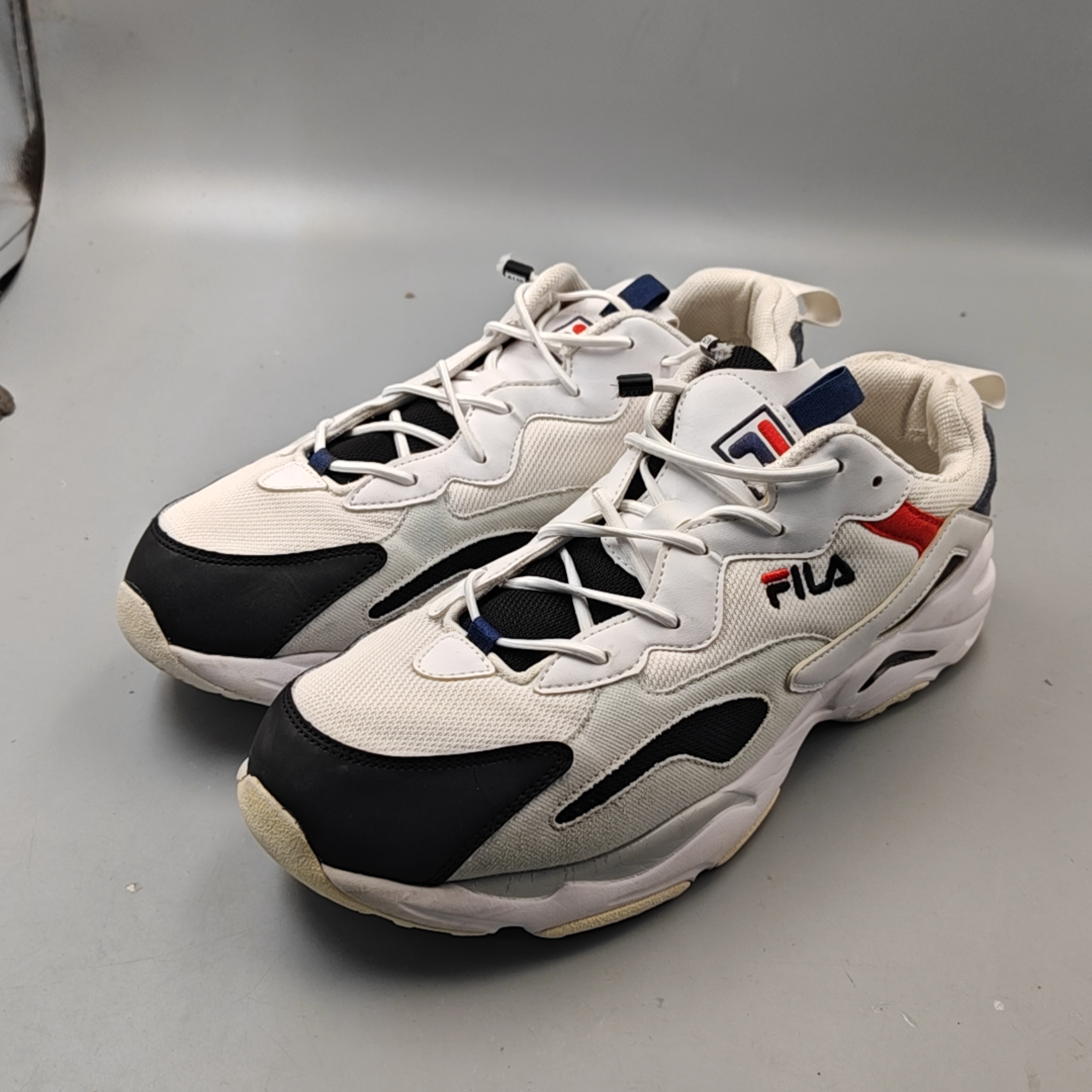 90新 MM6 44.5码/内长275  FL老爹鞋 二手正品 白黑红