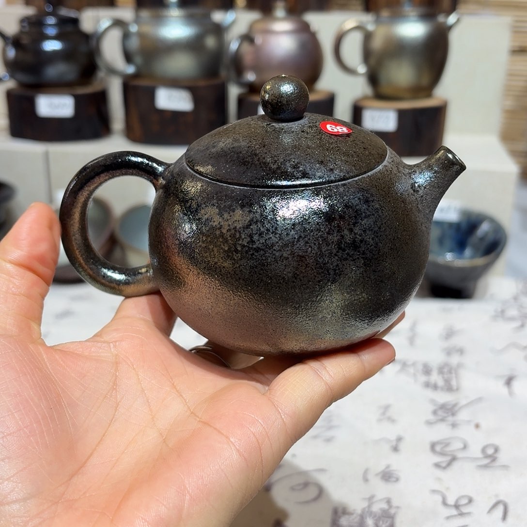 杯建水紫陶紫泥柴烧壶