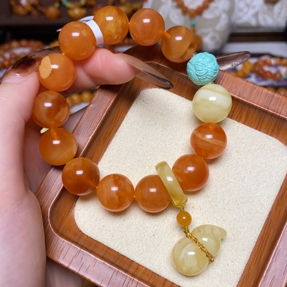【闪购商品】手链蜜蜡未镶嵌手串
