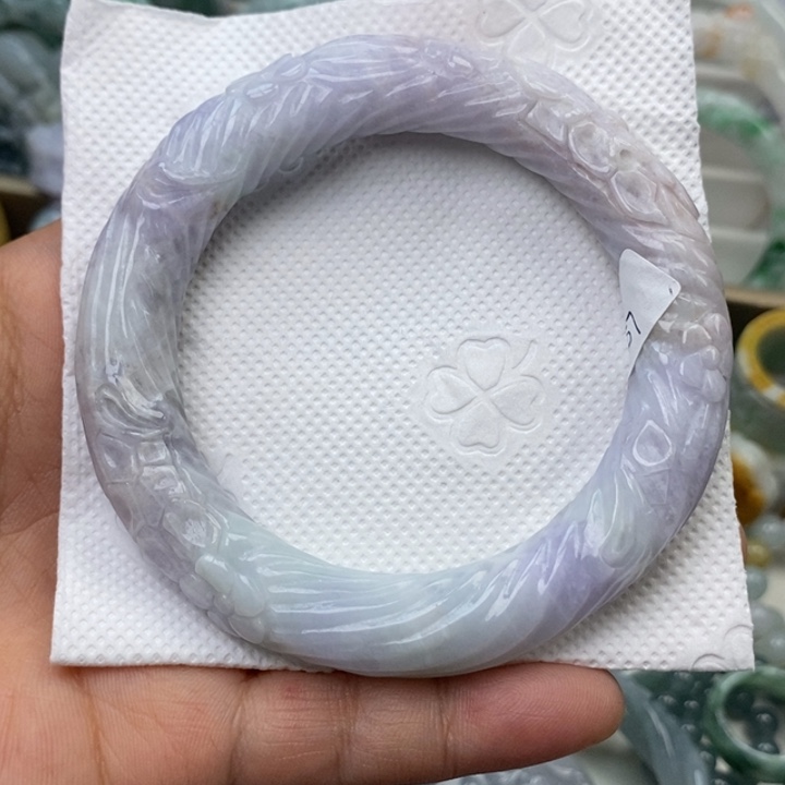 翡翠未镶嵌手镯57圈208