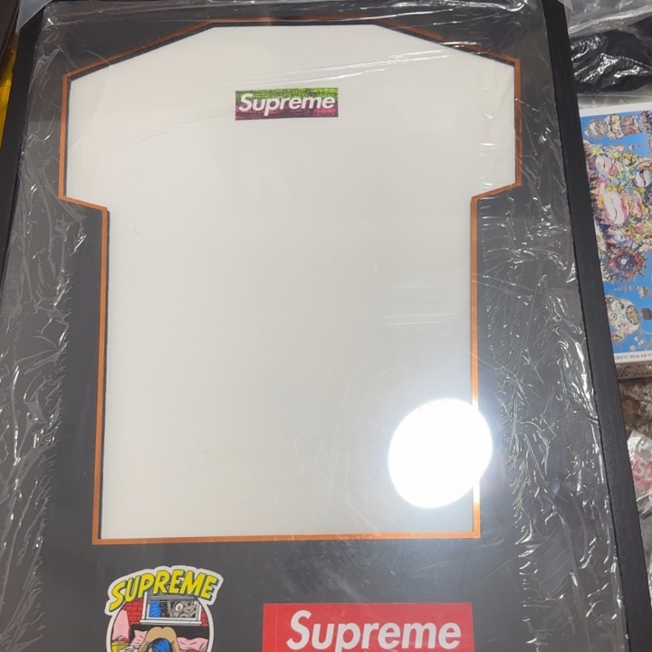 sup l码洛杉矶慈善box logo短袖框