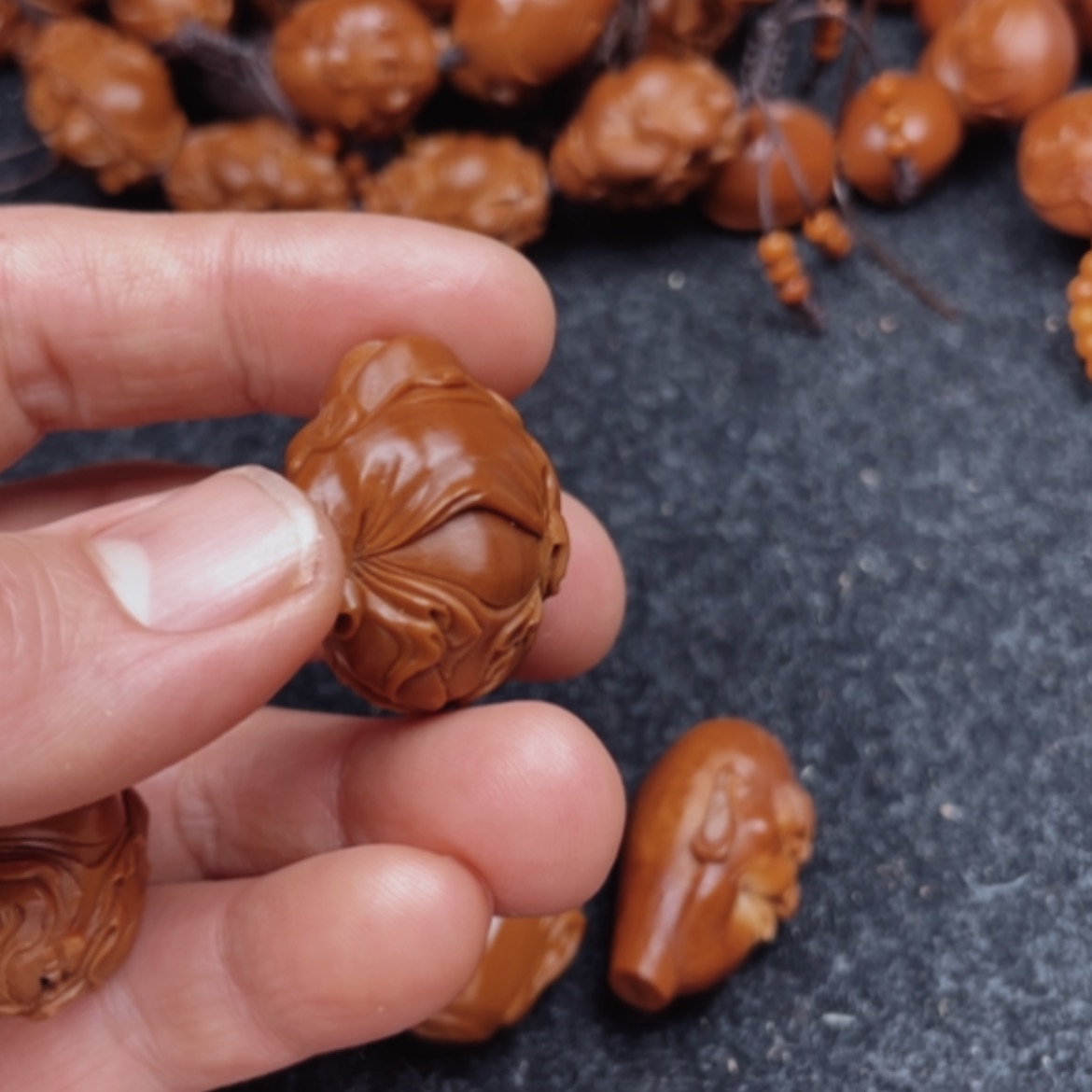 【闪购商品】橄榄核手串/手链无**雅橄榄核雕财神