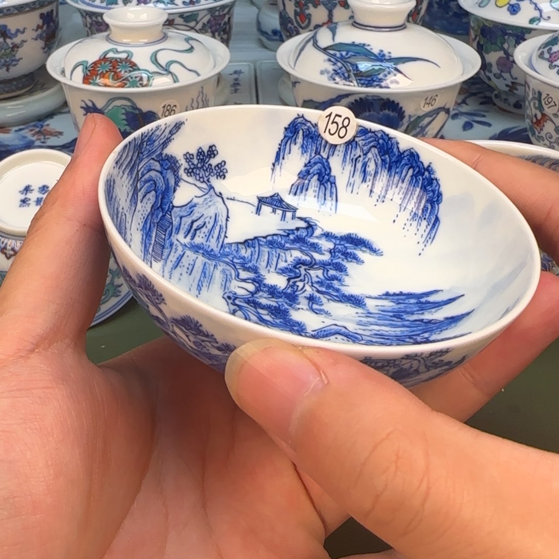 彦祖纯手工手绘茶具158