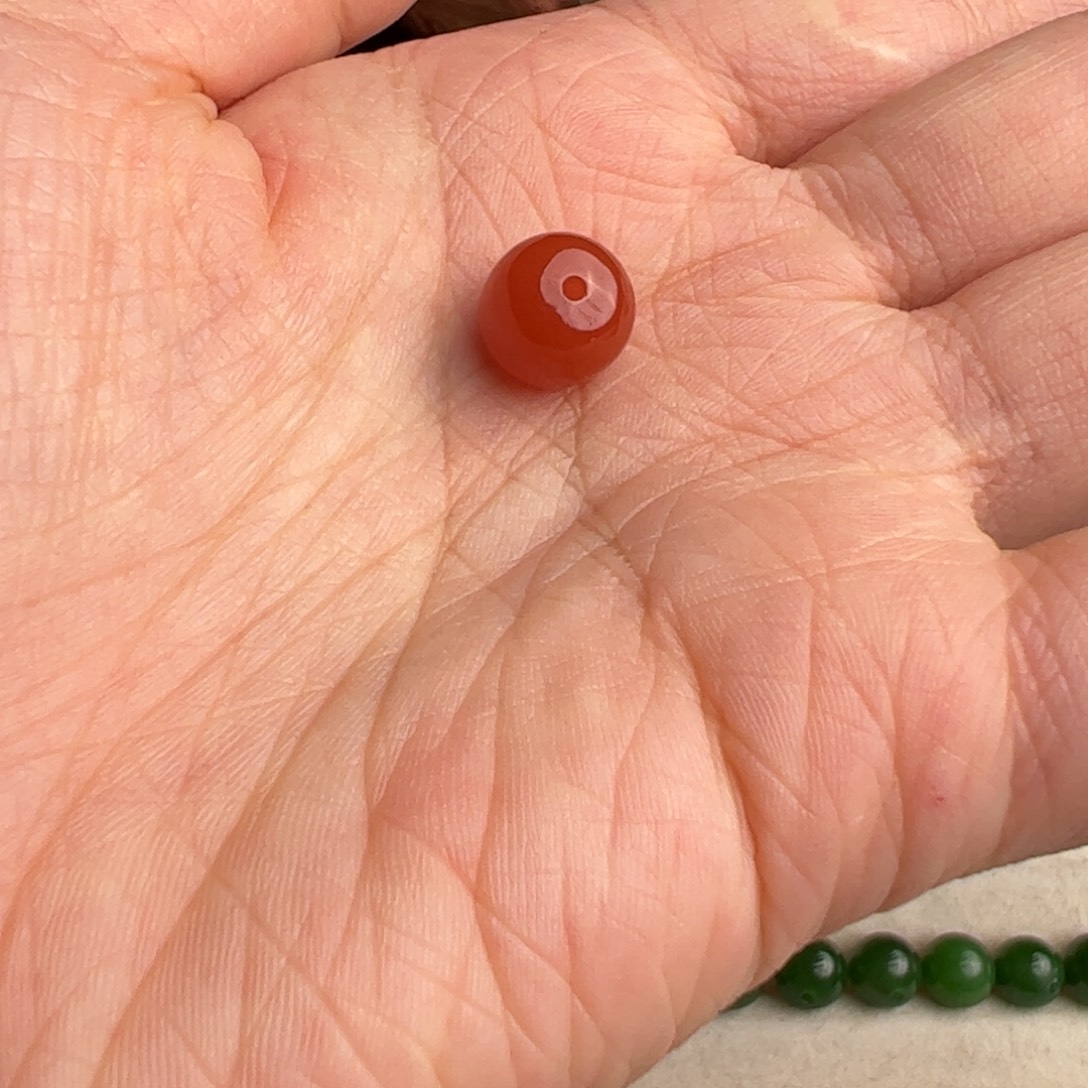 南红玛瑙未镶嵌珠宝奇石9.8mm999