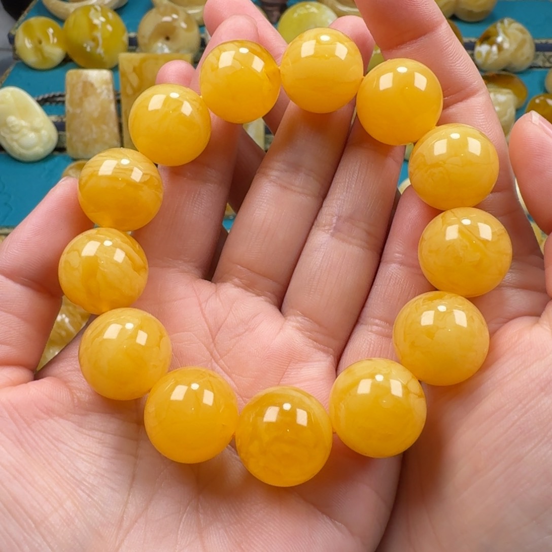 蜜蜡手链未镶嵌蜜蜡