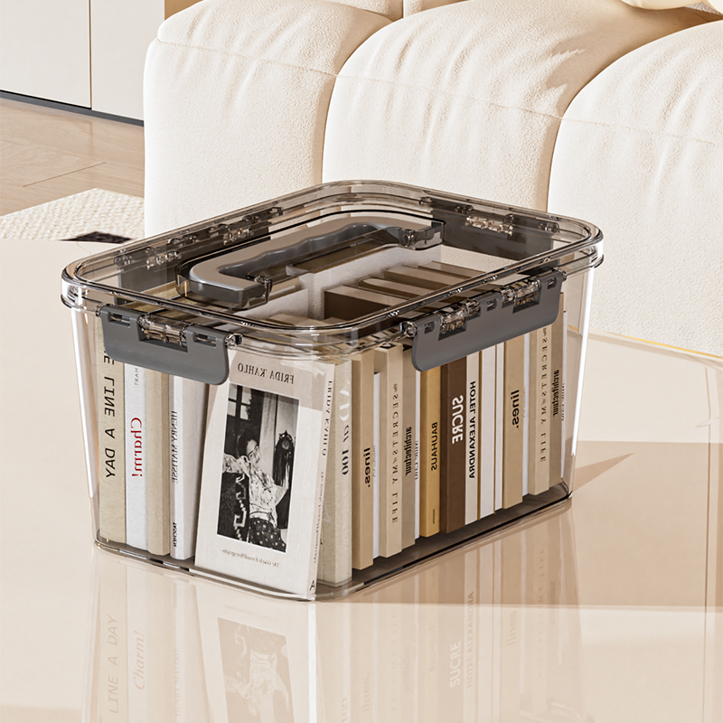 透明收纳箱家用衣服玩具整理箱加厚塑料储物箱后备箱杂物收纳神器