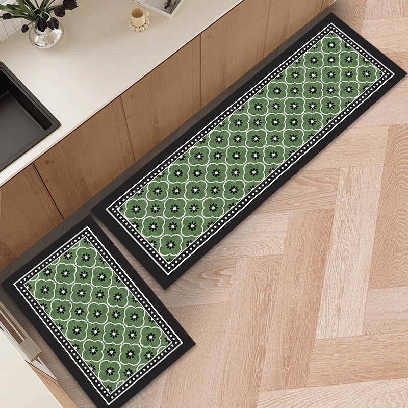 【福利品】中古风新款超维吸水地垫厨房专用脚垫可擦耐脏免洗环保垫