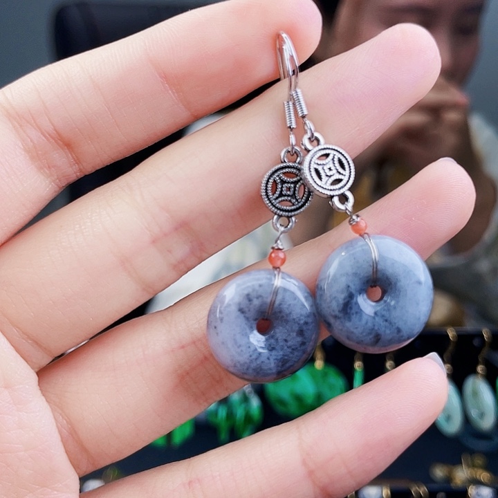 翡翠耳饰未镶嵌饰品