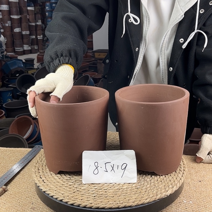 红陶紫砂花盆紫砂