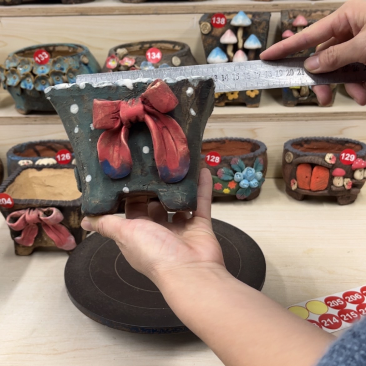 【闪购商品】紫砂花盆205号内口12×11外高11