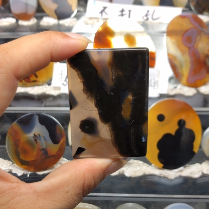 合金玛瑙/玉髓珠宝奇石40有瑕