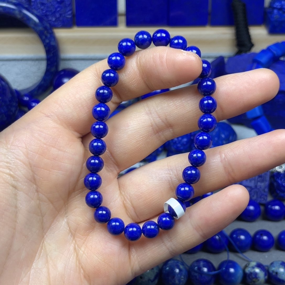 青金石手串6+未镶嵌喆*妈