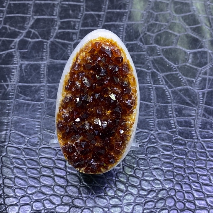 福利黄晶蛋簇未镶嵌水晶