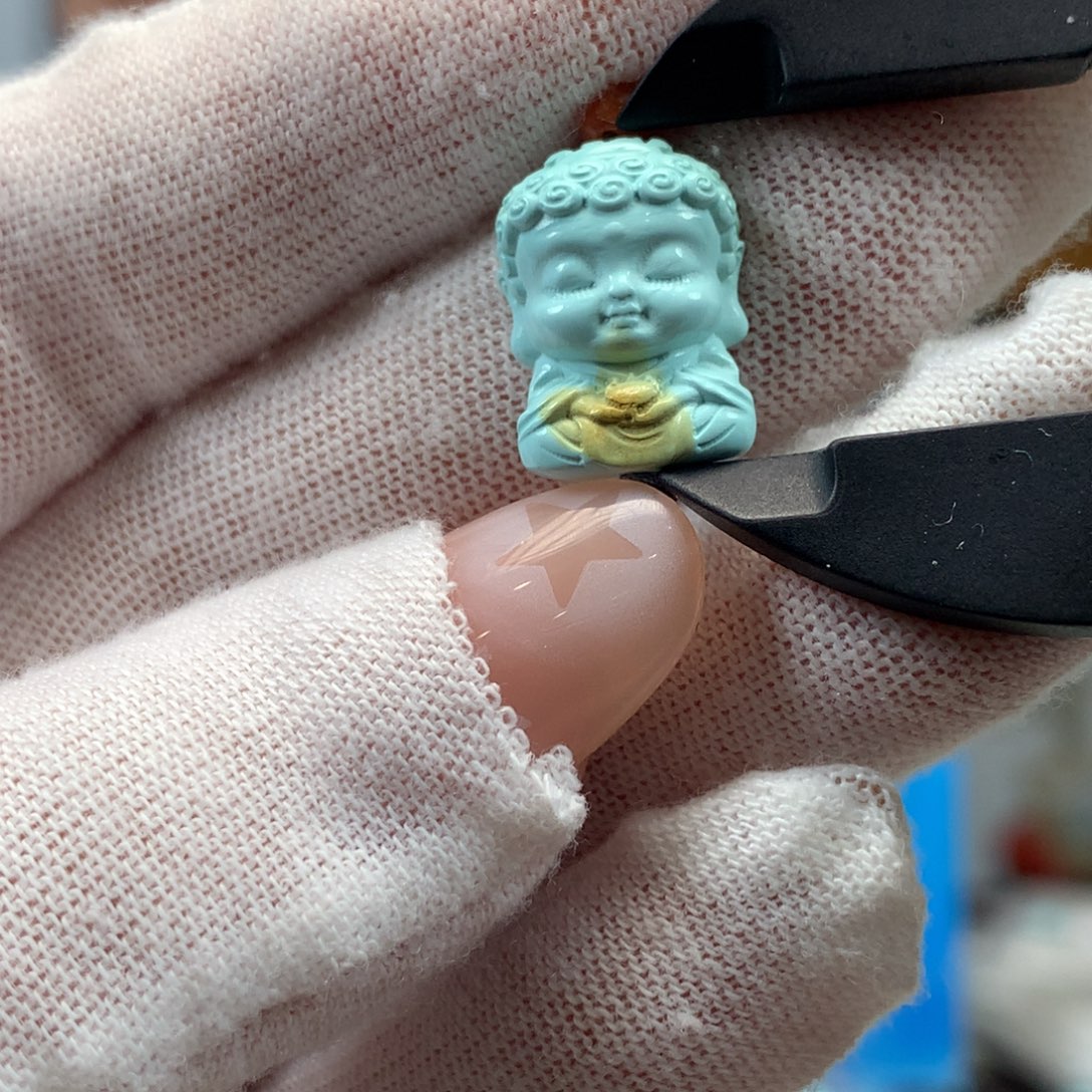 绿松石未镶嵌挂件