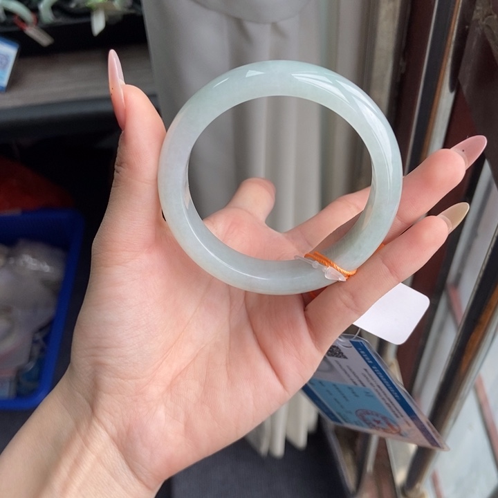 翡翠未镶嵌手镯C****56圈口