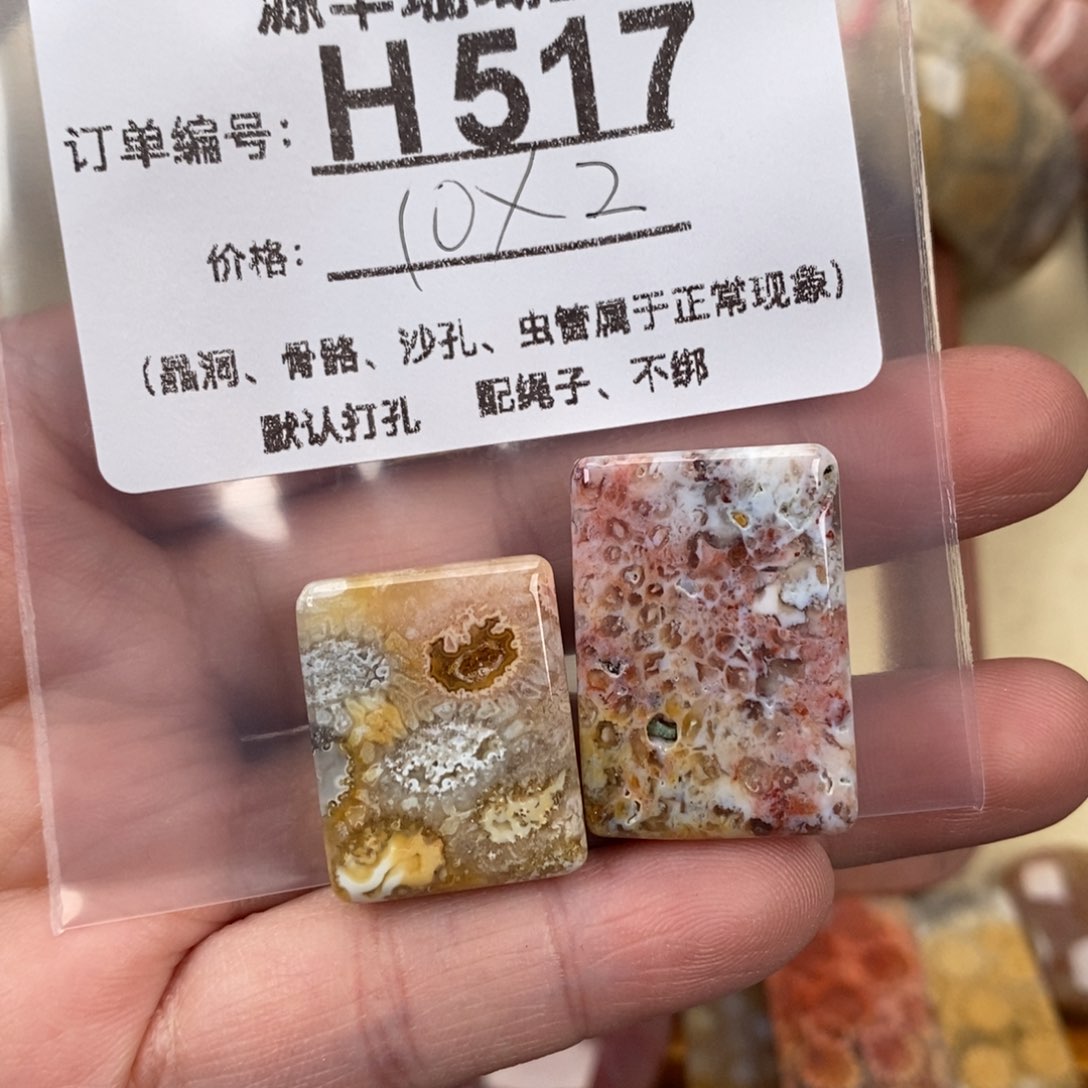 硅化玉颈饰未镶嵌小*