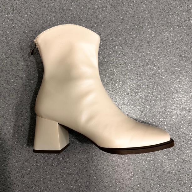 粗跟百搭女士高跟短靴英伦冬季女靴05