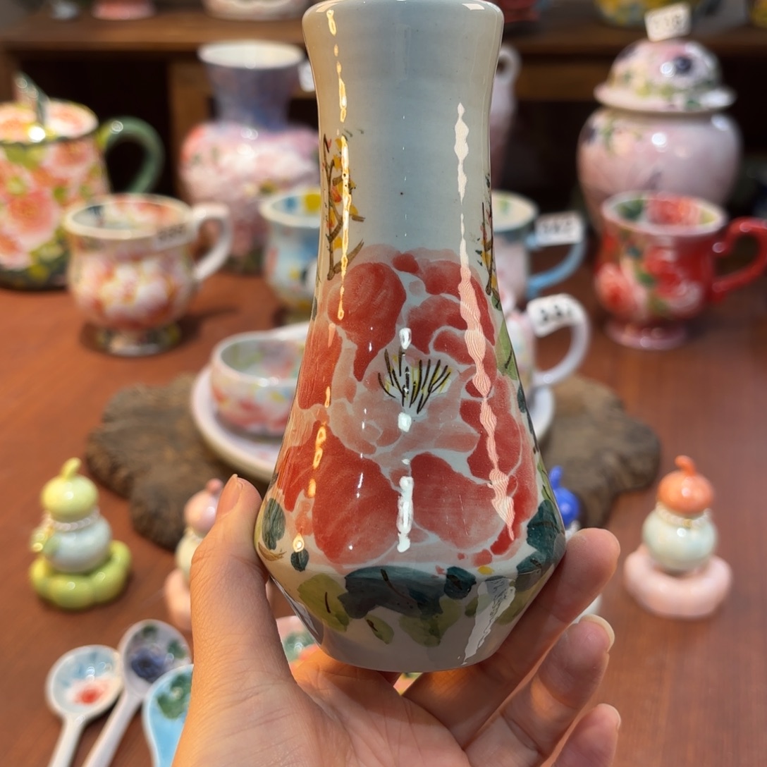 摆件景德镇手绘高温釉下彩陶瓷茶具