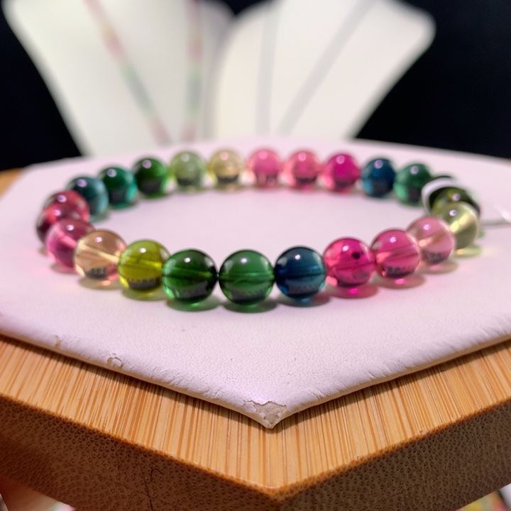 双色碧玺手链未镶嵌