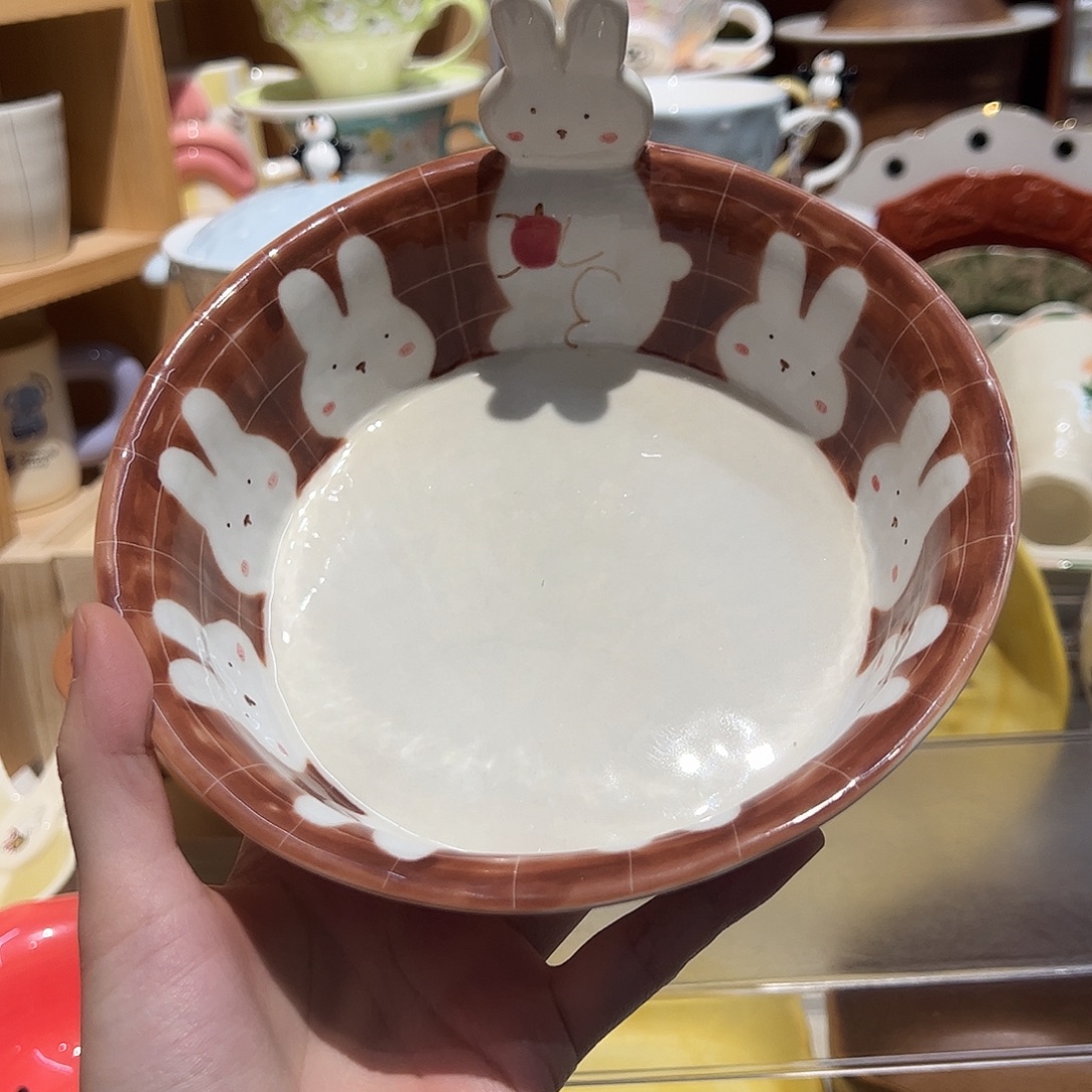 景德镇立体兔子碗