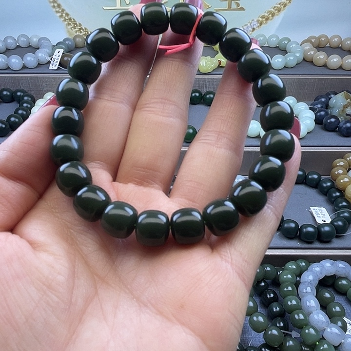 和田玉未镶嵌手链