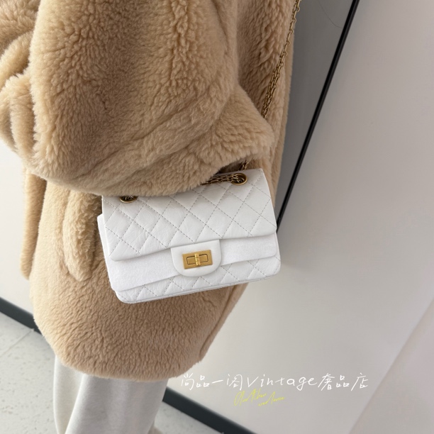 99新 Chanel/香奈儿 尚品一阁/白金mini2.55斜挎包