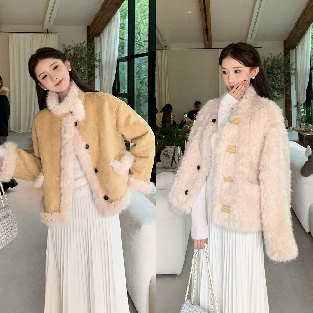 SHAOER【贝加尔畔】韩版宽松百搭正反两穿外套女S725Z20185