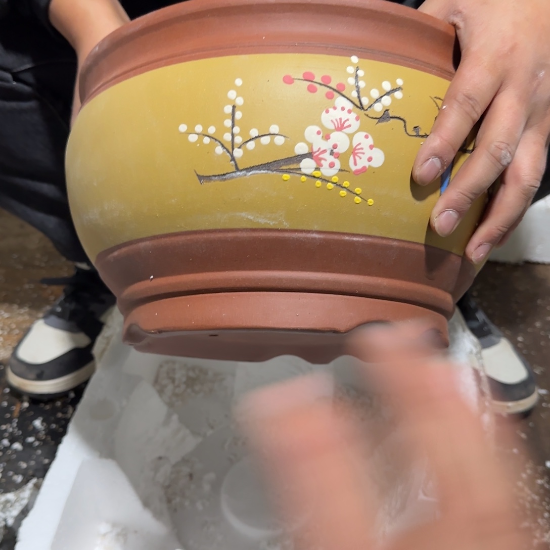 紫砂花盆口径25.18口径