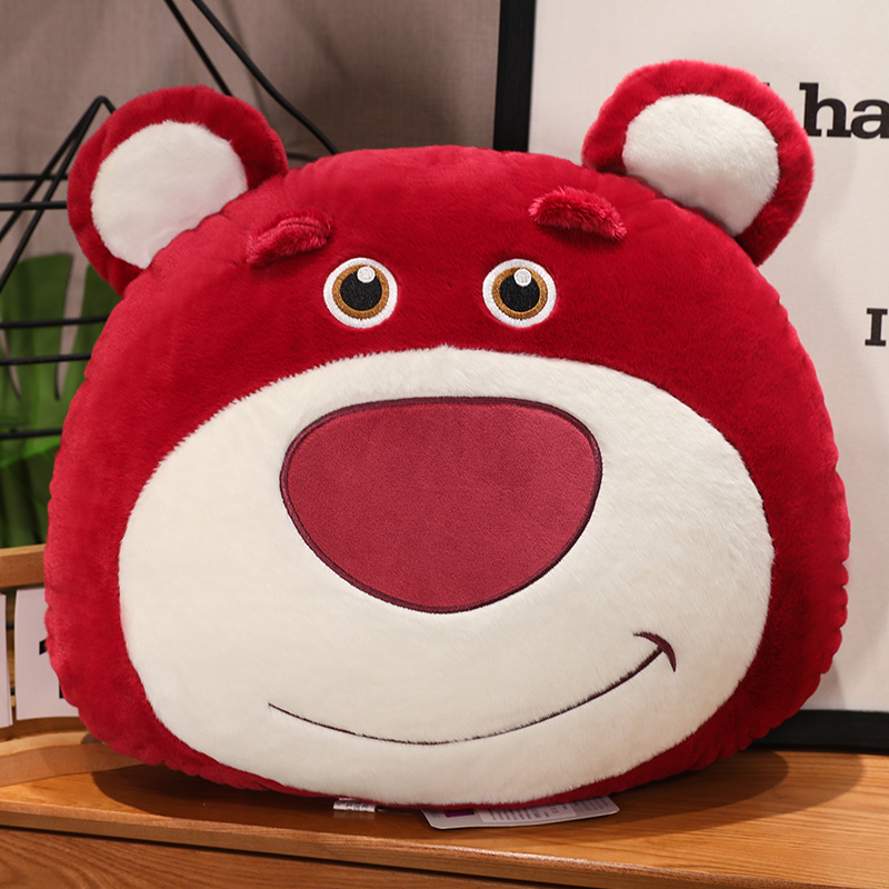 草莓熊抱枕沙发客厅靠背午睡枕靠枕办公室靠背垫宿舍枕头车用女