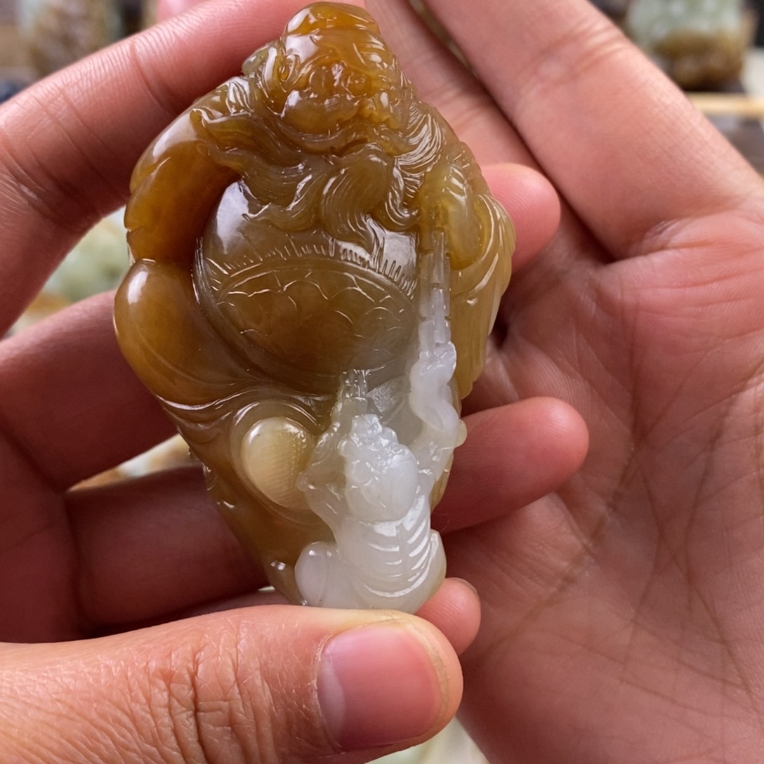 和田玉颈饰未镶嵌老*