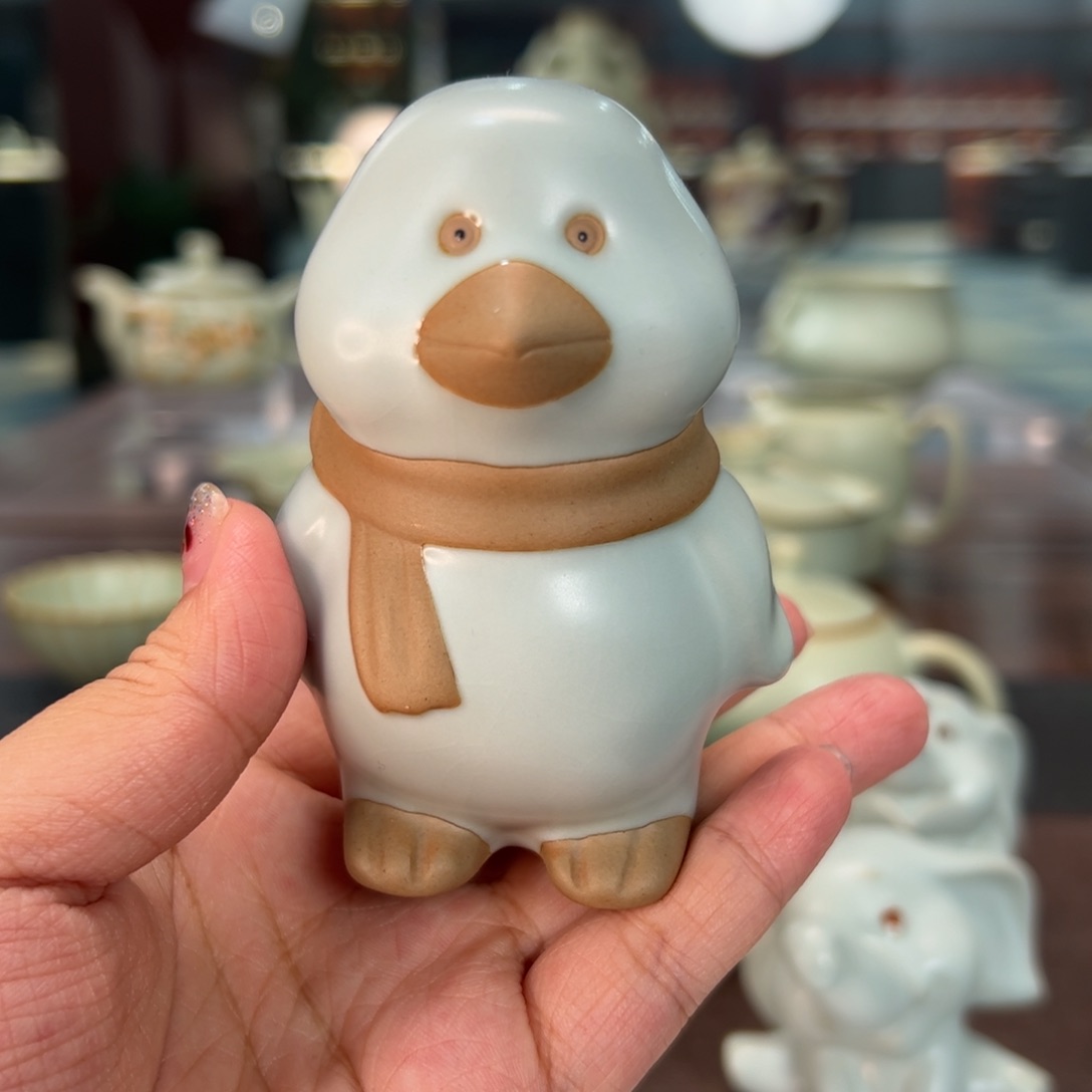 杯子周泽堂小企鹅茶宠