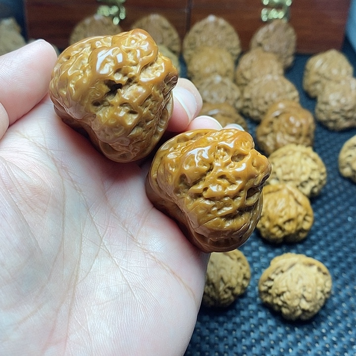 文玩核桃把件40蛙蛙