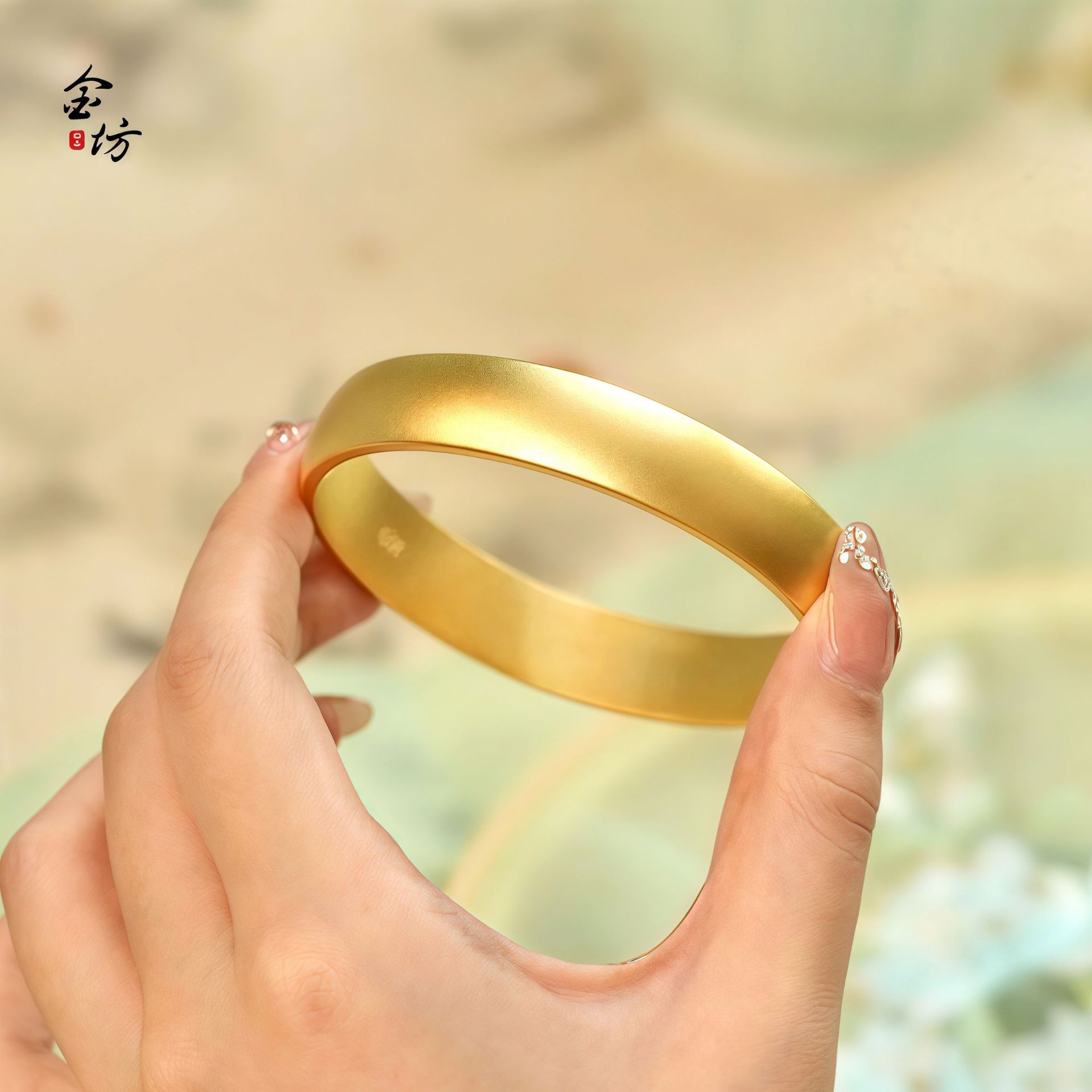合金同款高保色古法铜合金精品磨砂宽面泥鳅背轮胎手镯女士素圈手