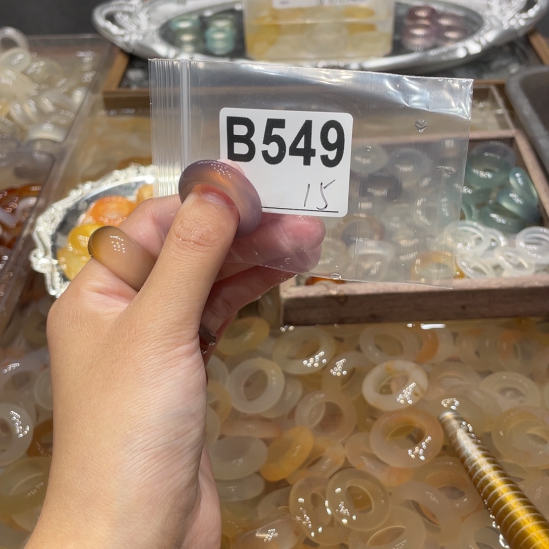 玛瑙/玉髓未镶嵌戒指549