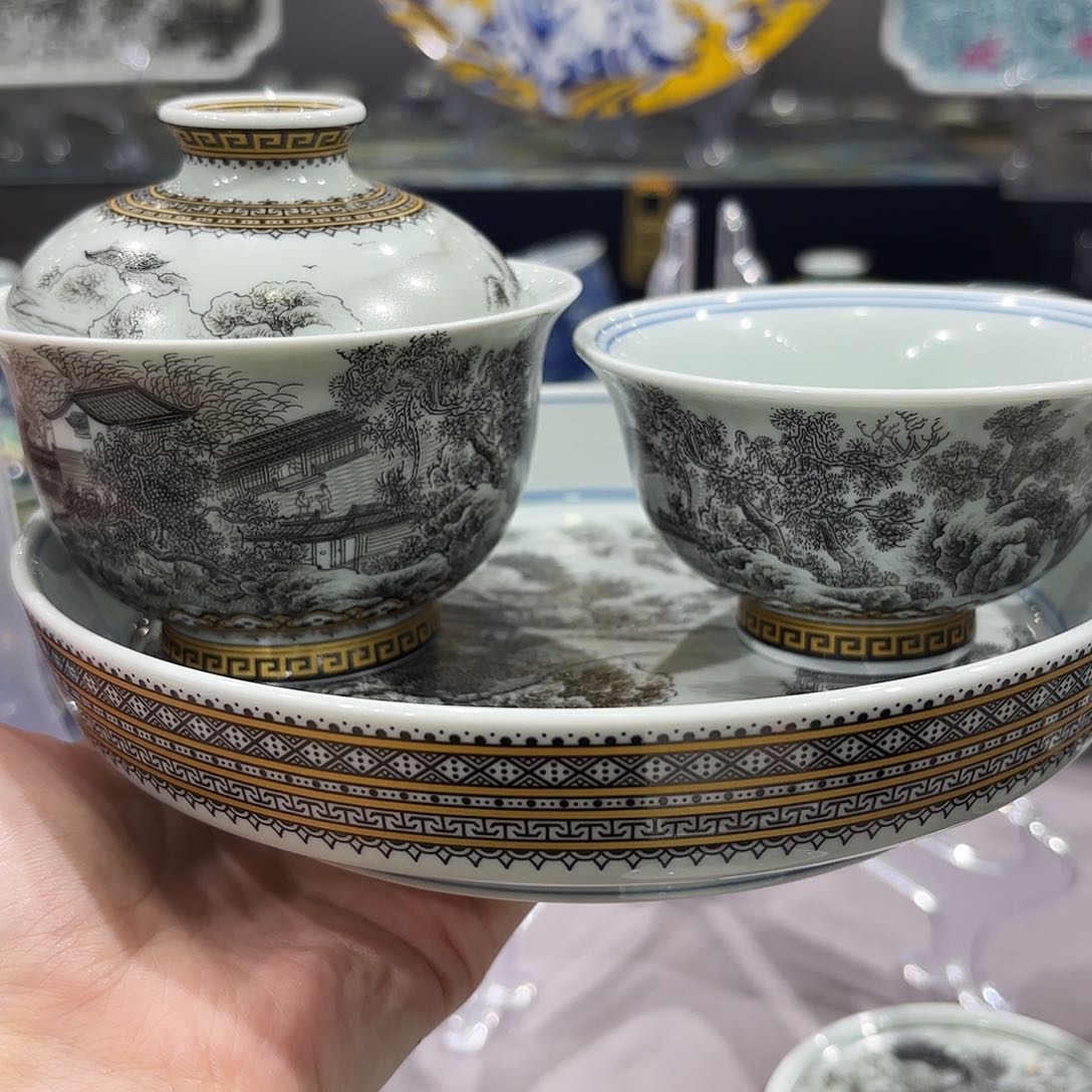 瓷片K*k景德镇瓷器艺术半手