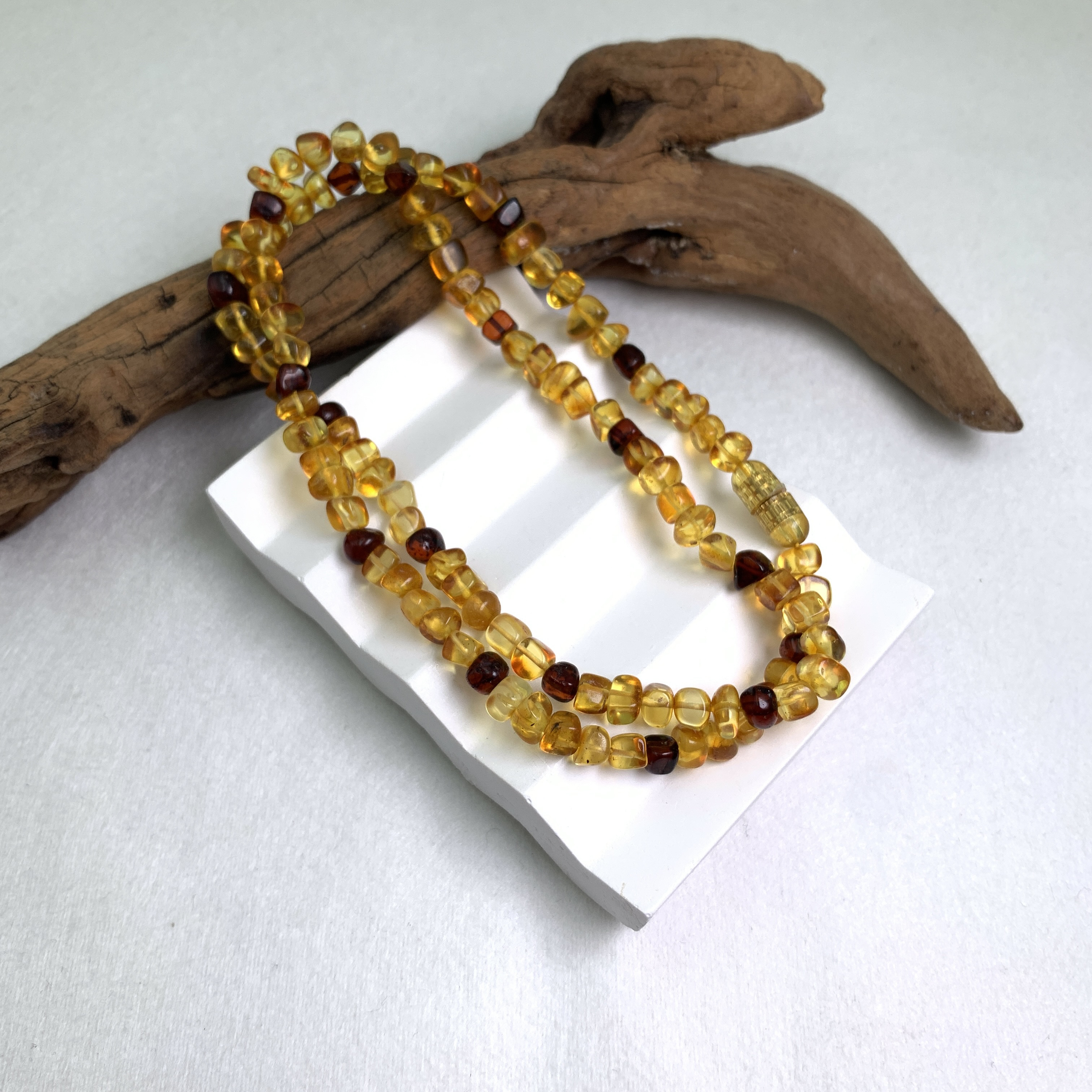 琥珀随形项链-多样性发一-250224031-定制标签撕毁不退换