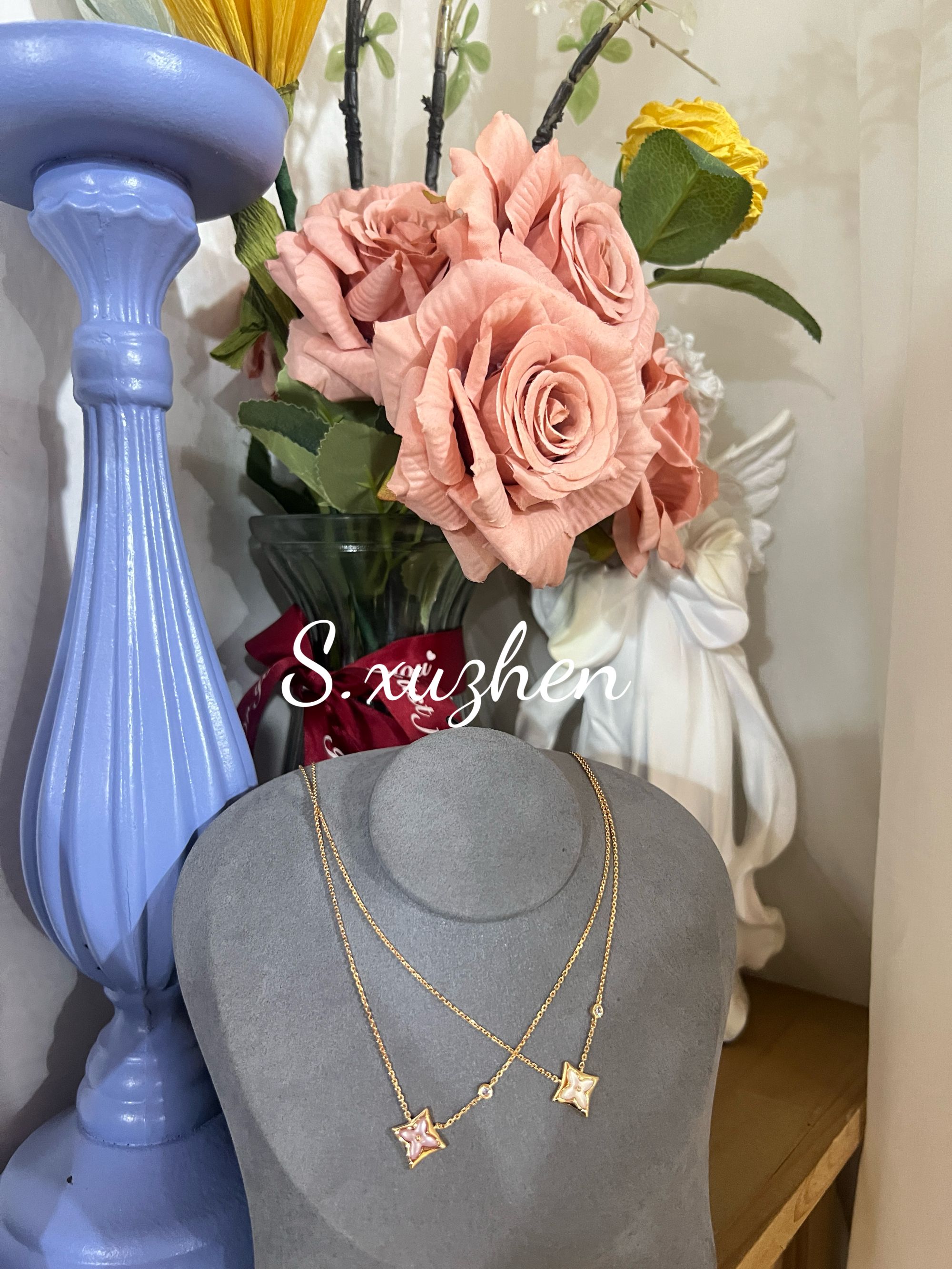 合金项链 驴家单花项链