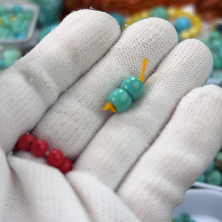 虎***哥南红玛瑙未镶嵌手链绿松石