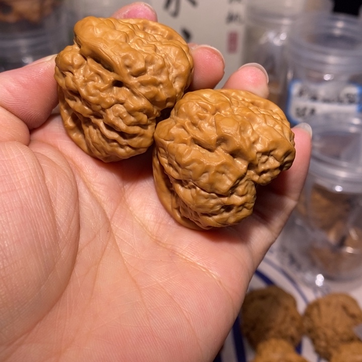 核桃把件41肚44尺蛙蛤馍