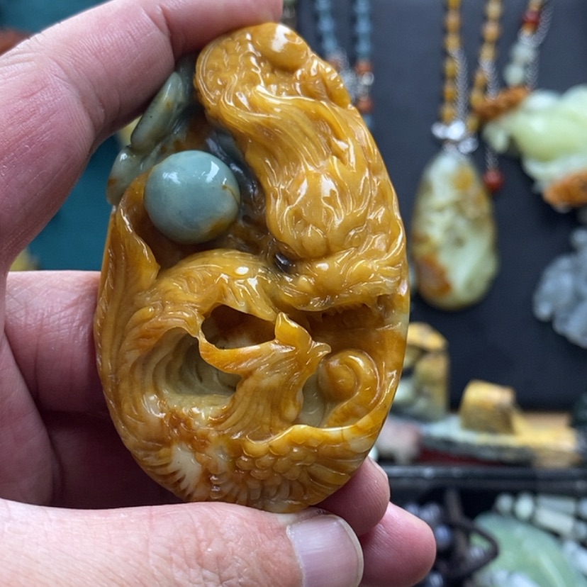 【闪购商品】蛇纹石玉吊坠未镶嵌快**福