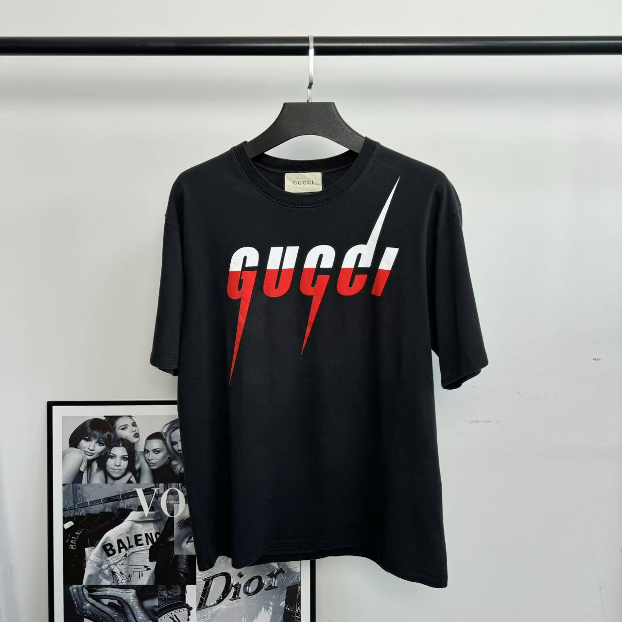 95新 GUCCI/古驰 刀锋闪电短袖/XXL