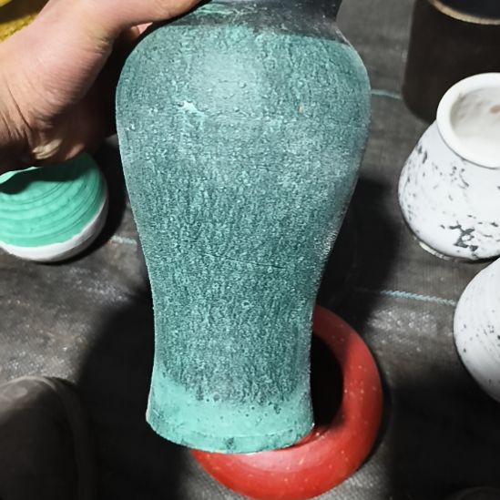 绿色美人鱼口径10高度23默认无孔[需要打孔自行备注]