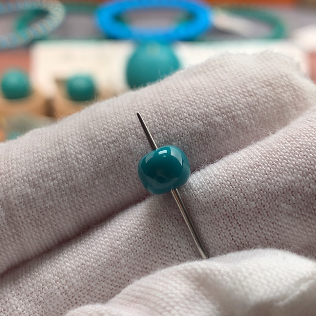 绿松石未镶嵌绿松石6.3mm